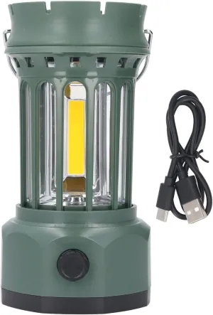 Rechargeable Solar Powered Camping Lantern - Vintage, Waterproof, Hanging Tent Light for Outdoor Camping