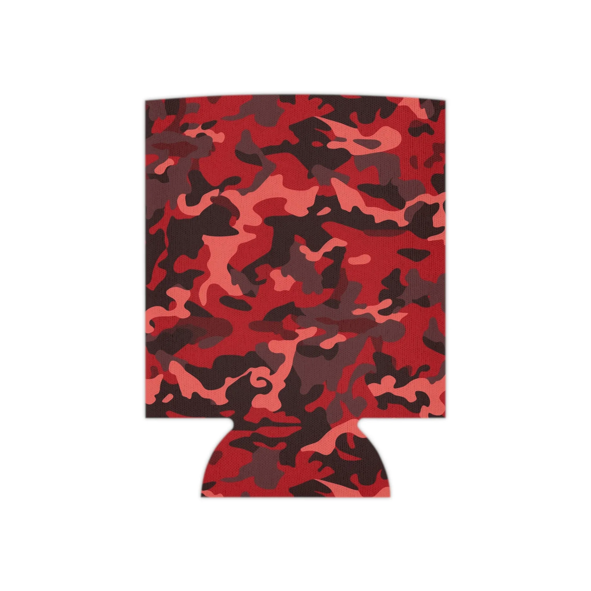 Red Camo Can Cooler