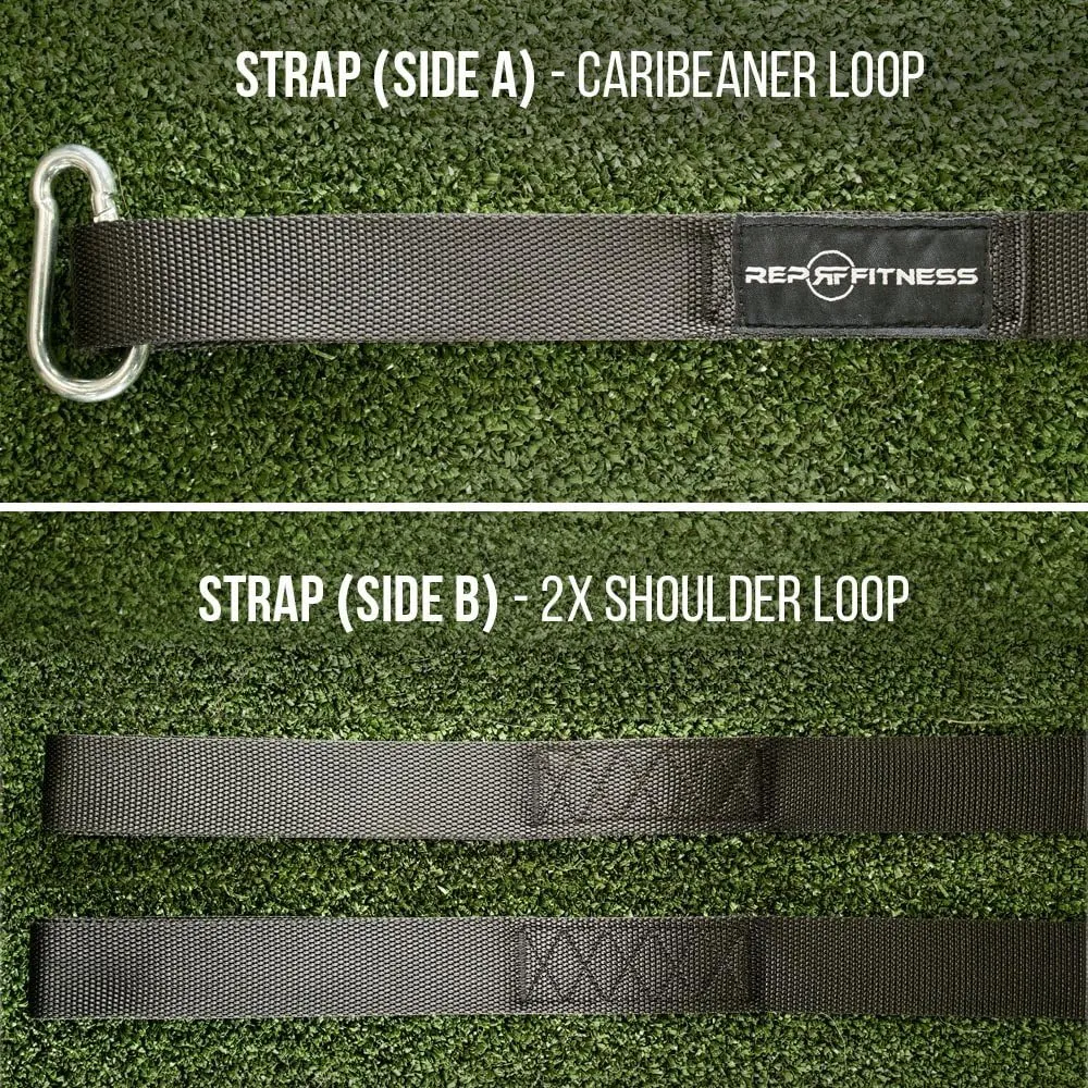 REP Fitness Weight Sleds for Conditioning, Cross Training, and Football - Power Sled and Adjustable Pull Sled with Optional Harness