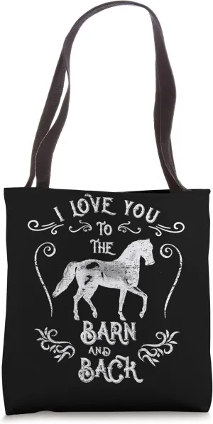 Riding Horse Rider Cowgirl Rancher Horseman Barn Life Cowboy Tote Bag