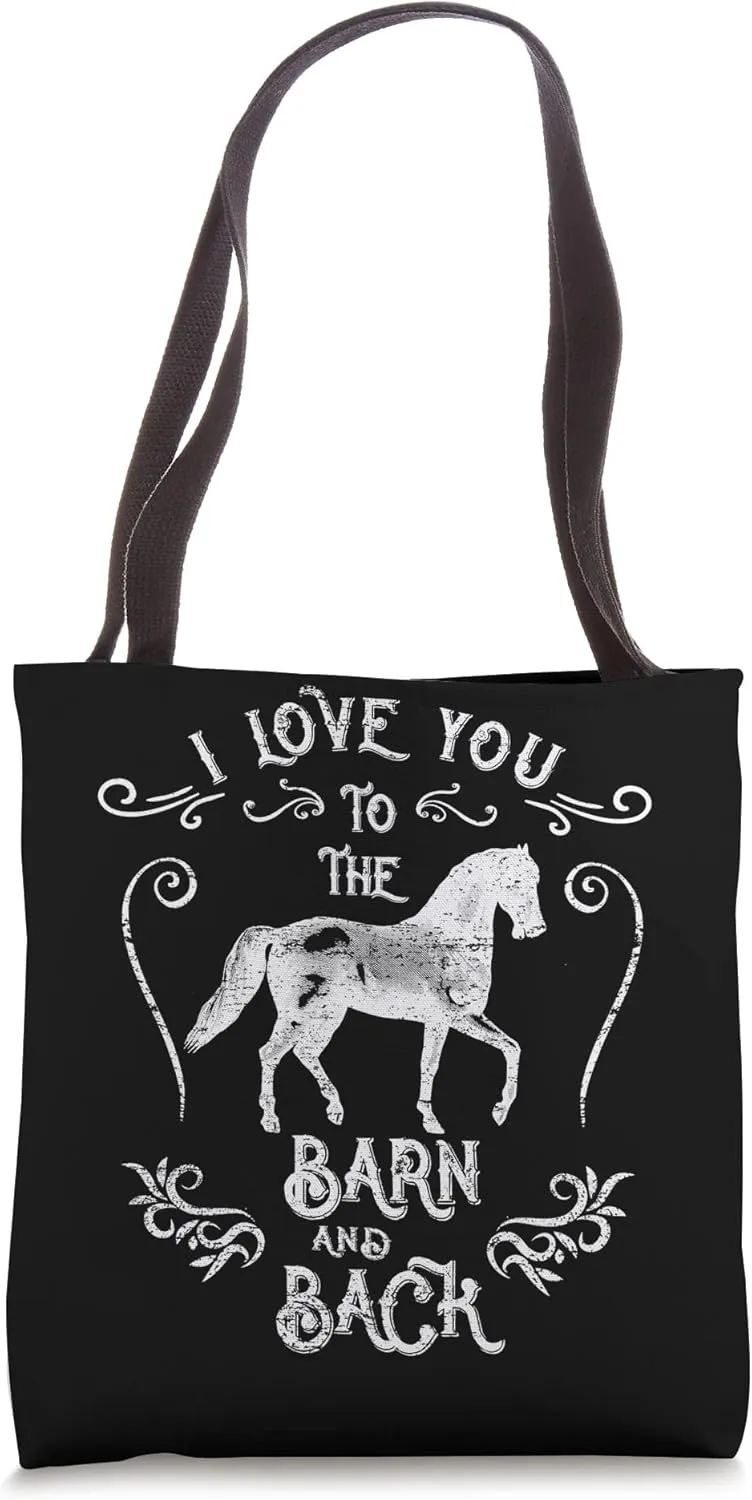Riding Horse Rider Cowgirl Rancher Horseman Barn Life Cowboy Tote Bag