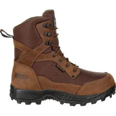 Rocky Men's Ridgetop 8" Soft Toe Waterproof 600G Ins Outdoor Boot- Brown- RKS0384