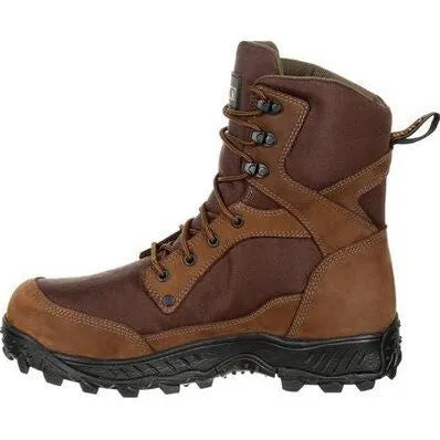 Rocky Men's Ridgetop 8" Soft Toe Waterproof 600G Ins Outdoor Boot- Brown- RKS0384