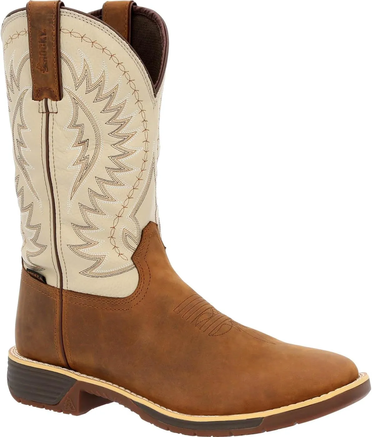 ROCKY Rugged Trail Waterproof Western Boot Size 11.5(M) Brown