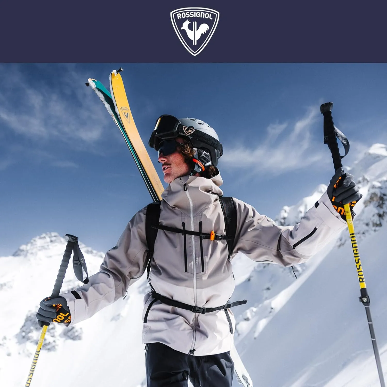 Rossignol Evader Jacket - Waterproof Ski Jacket - 3-Layer Shell Snow Jacket for Men