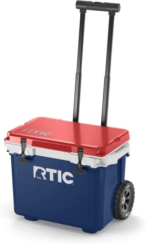 RTIC 22 QT Ultra-Light Wheeled Cooler with Handle, Hard Insulated Portable Ice Chest Box for Beach, Drink, Beverage, Camping, Picnic, Fishing, Boat, Barbecue