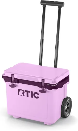 RTIC 22 QT Ultra-Light Wheeled Cooler with Handle, Hard Insulated Portable Ice Chest Box for Beach, Drink, Beverage, Camping, Picnic, Fishing, Boat, Barbecue