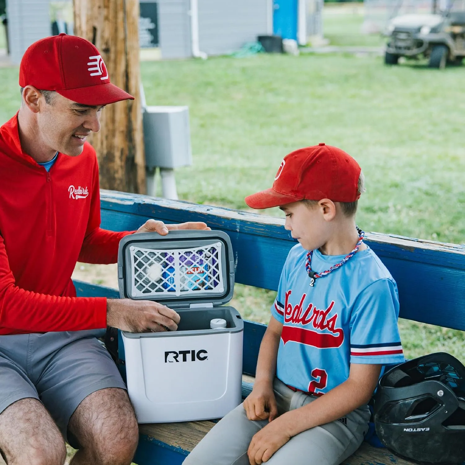 RTIC 8 QT Road Trip Personal Cooler, Small, Compact, Insulated, Portable Ice Chest Box for Food, Drink, Beverage, Beach, Camping, Picnic, Fishing, Boat, 12-Can Capacity