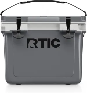 RTIC Ultra-Light 22 Quart Hard Cooler Insulated Portable Ice Chest Box for Drink, Beverage, Beach, Camping, Picnic, Fishing, Boat, Barbecue, 30% Lighter Than Rotomolded Coolers