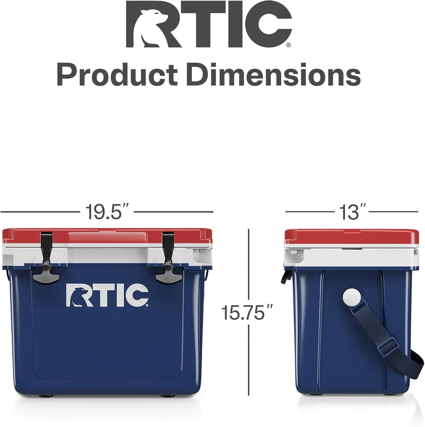 RTIC Ultra-Light 22 Quart Hard Cooler Insulated Portable Ice Chest Box for Drink, Beverage, Beach, Camping, Picnic, Fishing, Boat, Barbecue, 30% Lighter Than Rotomolded Coolers