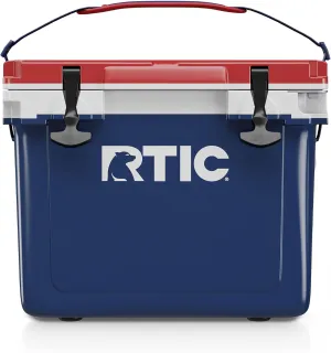 RTIC Ultra-Light 22 Quart Hard Cooler Insulated Portable Ice Chest Box for Drink, Beverage, Beach, Camping, Picnic, Fishing, Boat, Barbecue, 30% Lighter Than Rotomolded Coolers