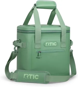 RTIC Ultra-Tough Soft Cooler 20 Can, Insulated Bag Portable Ice Chest Box for Lunch, Beach, Drink, Beverage, Travel, Camping, Picnic, Car, Trips, Floating Cooler Leak-Proof with Zipper