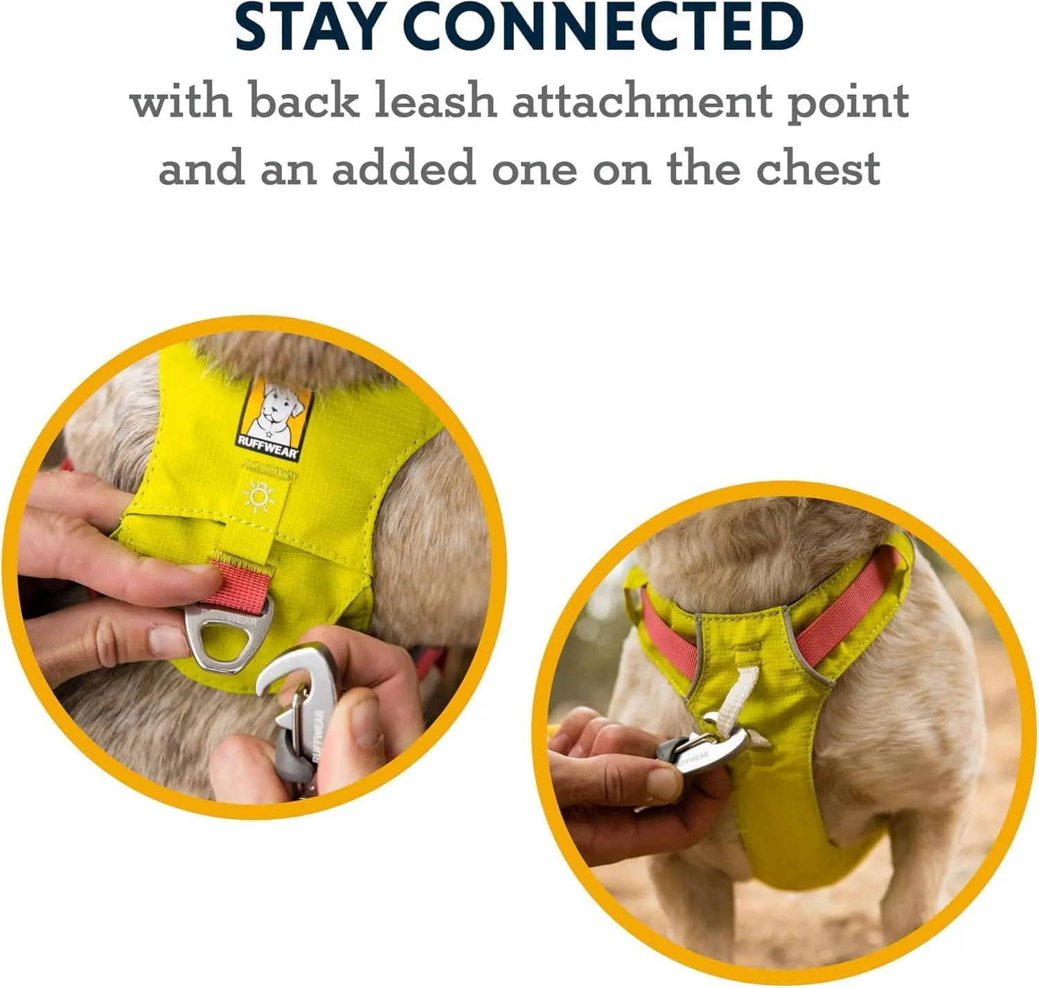 Ruffwear, Hi & Light, Everyday Lightweight Dog Harness, Trail Running, Walking, Hiking, All-Day Wear, Basalt Gray, Small