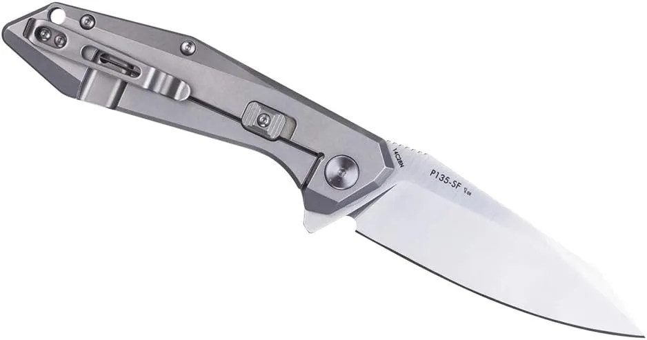 Ruike Tactical Pocket Knife for Men Women EDC Folding Knife with Clip Frame Lock 14C28N Steel Camping Knives lightweight Small Utility Knife Blet Outdoor hiking work Tool Gear P135
