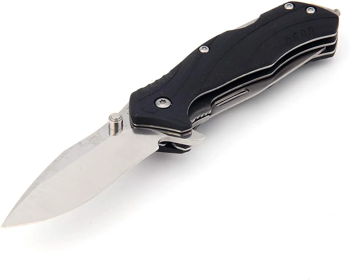 Sanrenmu 7098 Liner Lock Pocket Folding Knife Multitools 12C27 Blade PA66 GF Handle