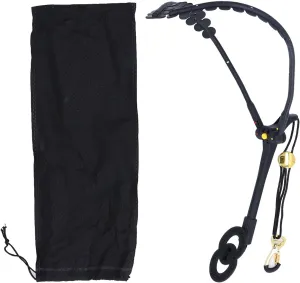 Saxophone Harness, Adjustable, Double Shoulder Strap with Metal Beam & Wide Bottom Support, High Load Bearing Capacity, for Saxophone, Flute, etc.