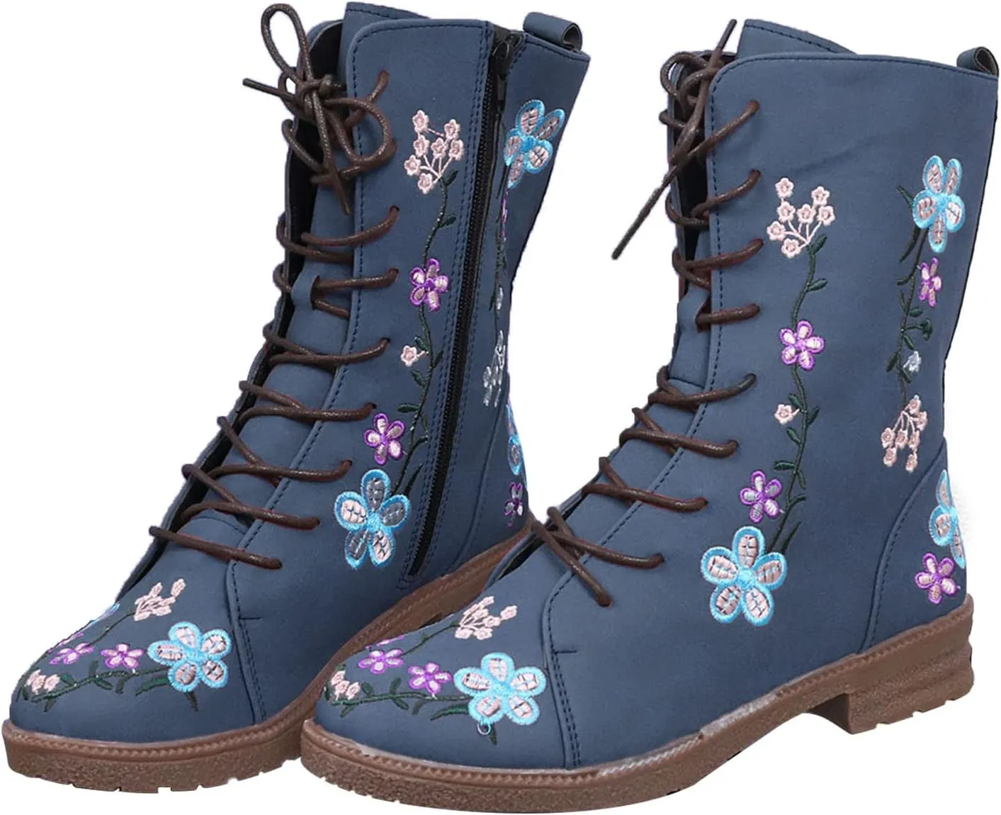 SBGMoSJ Cowboy Boots Women Size 9 with Sunflowers Western Booties Women Ankle Boots Wide Knee Boots for Women Wide Calf with Heel Womens Black Cowgirl Boots Wide Calf Womens Suede Boots Mid Calf Wide