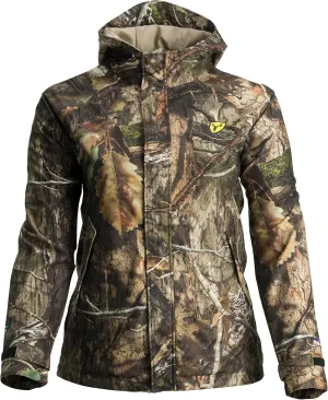 SCENTBLOCKER Blocker Outdoors Sola Drencher Women's Lightweight Breathable Waterproof Hooded Camo Hunting Jacket