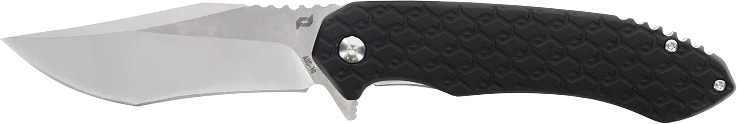 Schrade Delta Class Scramble Folder 8in with 3.5in AUS-10 Steel Blade and Aluminum Handle for EDC