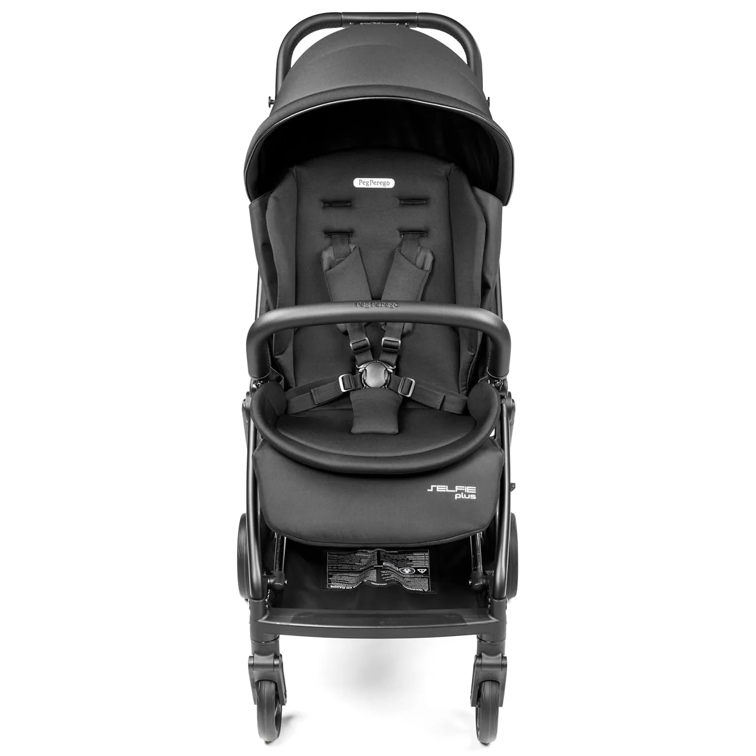 Selfie Plus Lightweight and Compact Stroller- True Black (Black)