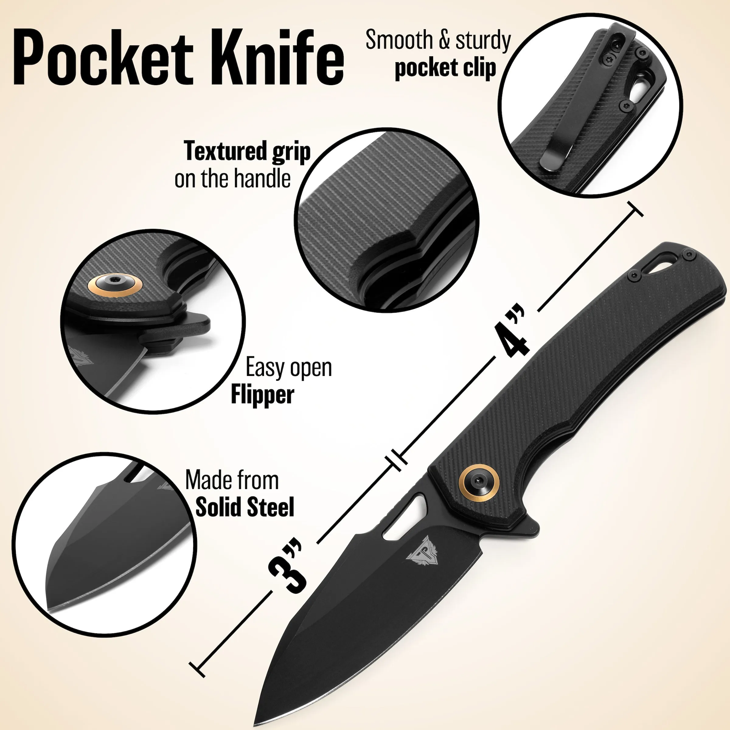 Shadowhawk - Folding Knife - Black