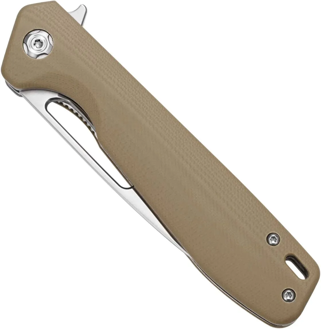 Sitivien ST801 Folding Knife,8Cr18Mov Steel Blade with G10 Handle Pocket Knife EDC Tool Knife for Outdoor Survival, Camping, Hiking,Hunting(Desert) …