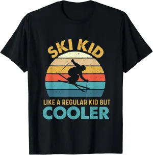 Ski Kid Like A Regular Kid But Cooler - Skiing Lover Skier T-Shirt