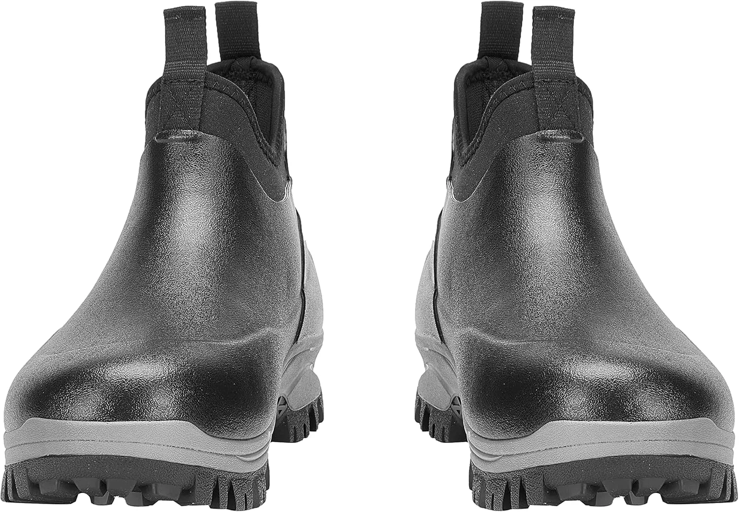 Sludgy 6" 4mm Black | Insulated Waterproof Rubber Ankle Waterproof Shoes for Rain and Mud, Fishing, Hunting