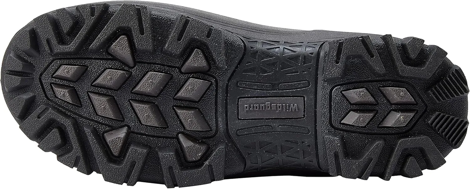 Sludgy 6" 4mm Black | Insulated Waterproof Rubber Ankle Waterproof Shoes for Rain and Mud, Fishing, Hunting