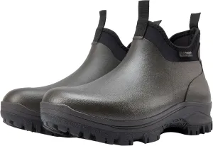 Sludgy 6" 4mm Black | Insulated Waterproof Rubber Ankle Waterproof Shoes for Rain and Mud, Fishing, Hunting