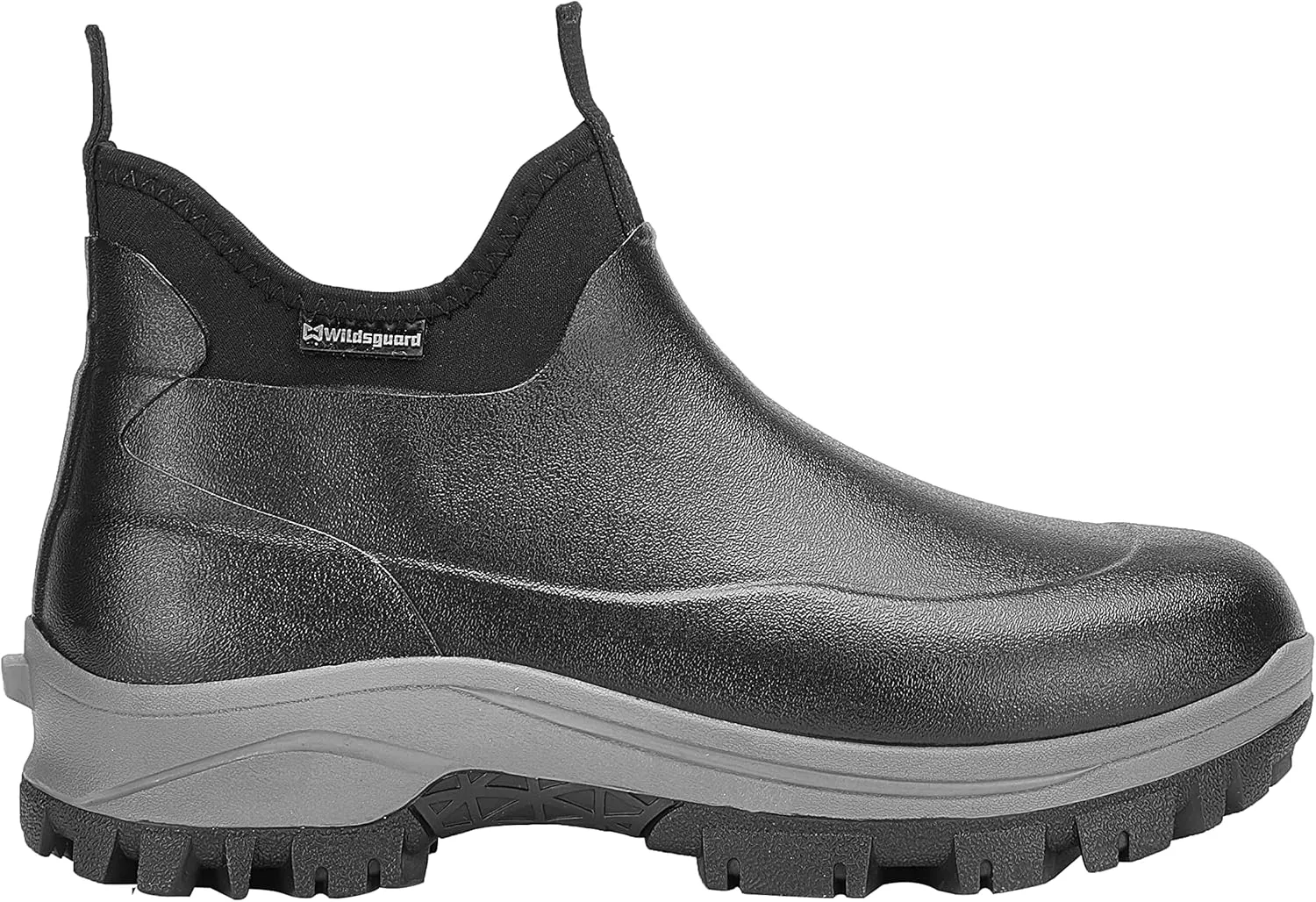 Sludgy 6" 4mm Black | Insulated Waterproof Rubber Ankle Waterproof Shoes for Rain and Mud, Fishing, Hunting