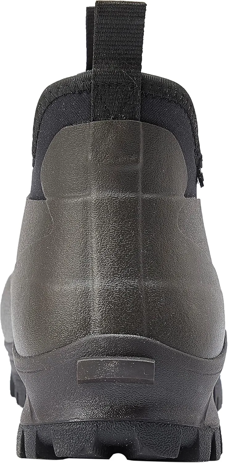 Sludgy 6" 4mm Black | Insulated Waterproof Rubber Ankle Waterproof Shoes for Rain and Mud, Fishing, Hunting