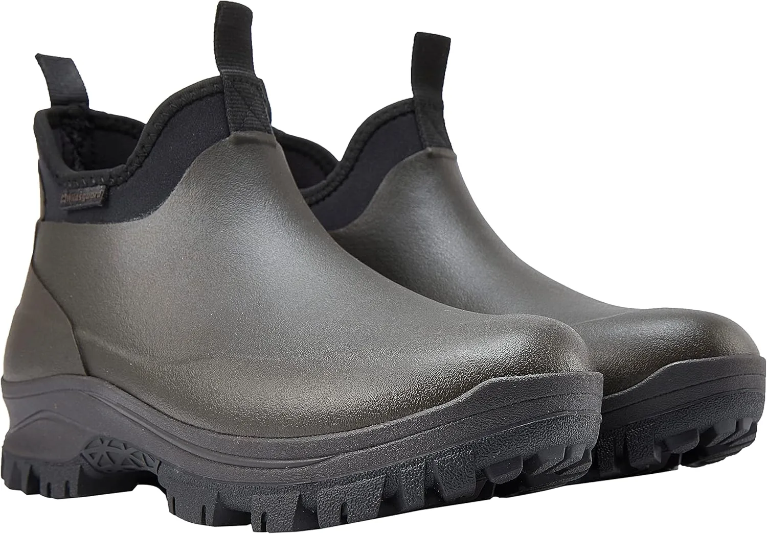 Sludgy 6" 4mm Black | Insulated Waterproof Rubber Ankle Waterproof Shoes for Rain and Mud, Fishing, Hunting