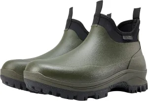 Sludgy 6" 4mm Forest green| Insulated Waterproof Rubber Ankle Waterproof Shoes for Rain and Mud, Fishing, Hunting (Adult, Men, 9, Numeric, US Footwear Size System, Medium)