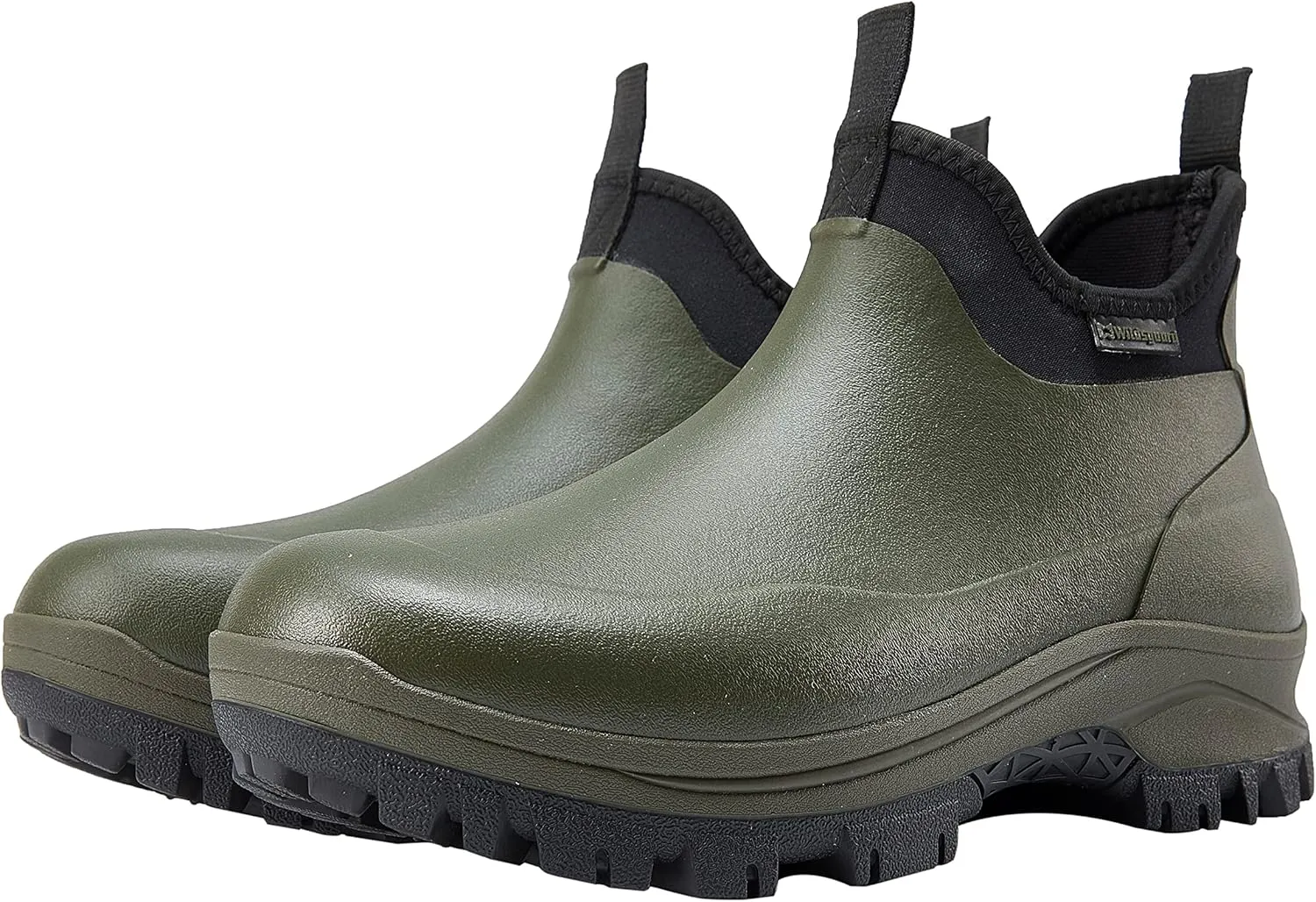 Sludgy 6" 4mm Forest green| Insulated Waterproof Rubber Ankle Waterproof Shoes for Rain and Mud, Fishing, Hunting (Adult, Men, 9, Numeric, US Footwear Size System, Medium)
