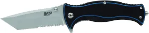 Smith & Wesson M&P Officer 7.25in High Carbon S.S. Ultra Glide Folding Knife with 3.25in Tanto Blade and G10 Handle for Outdoor, Tactical, Survival and EDC