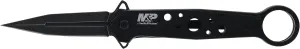 Smith&Wesson M&P Folding Spear Point Featuring 8Cr13MoV Stainless Steel And Ergonomic Finger Loop Designed For EDC And Quick Deployment