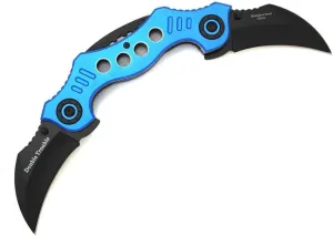 Snake Eye Tactical Double Trouble Karambit Style Assisted Open Folding Pocket Knife Outdoors Hunting Camping Fishing