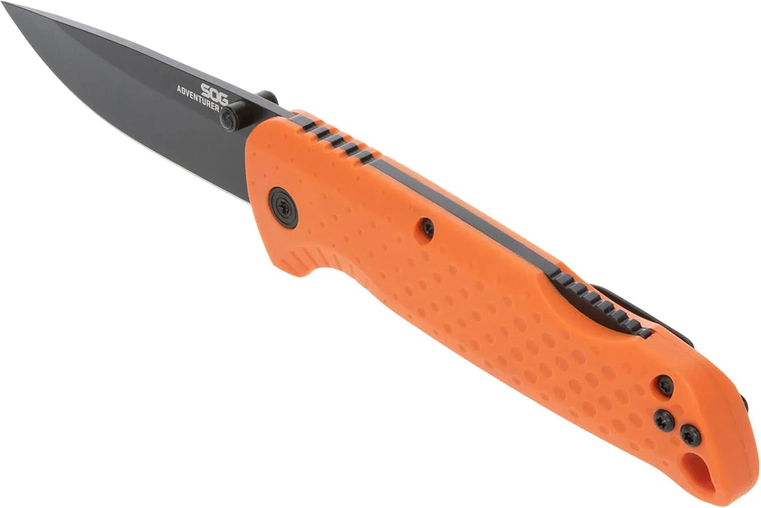 SOG Adventurer LB 3" Lightweight Portable Outdoor Folding Knife | CRYO 5CR15MOV Steel | GRN Handle | Lock-Back Mechanism