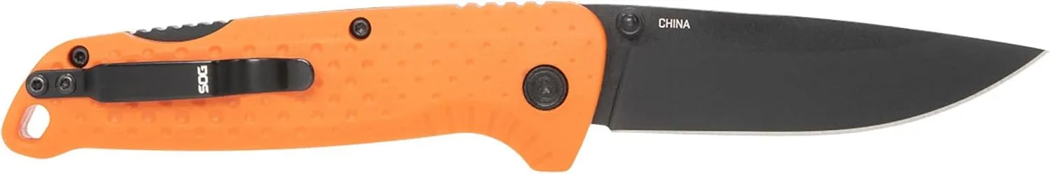 SOG Adventurer LB 3" Lightweight Portable Outdoor Folding Knife | CRYO 5CR15MOV Steel | GRN Handle | Lock-Back Mechanism