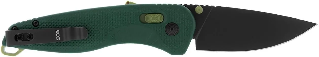 SOG Aegis AT Ambidextrous Outdoor Pocket Easy to Carry Folding Knives | CRYO D2 Stainless Steel Blade | AT-XR Lock