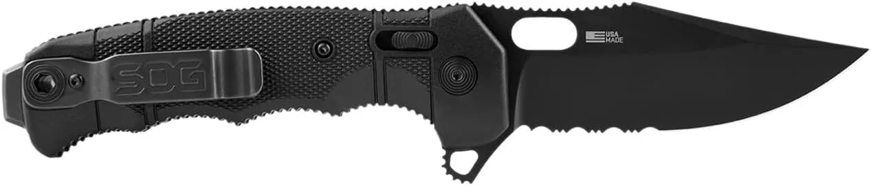 SOG High-Performance Duty S35VN Steel Ambidextrous Carry EDC 3.9" Sharp Blade Seal XR