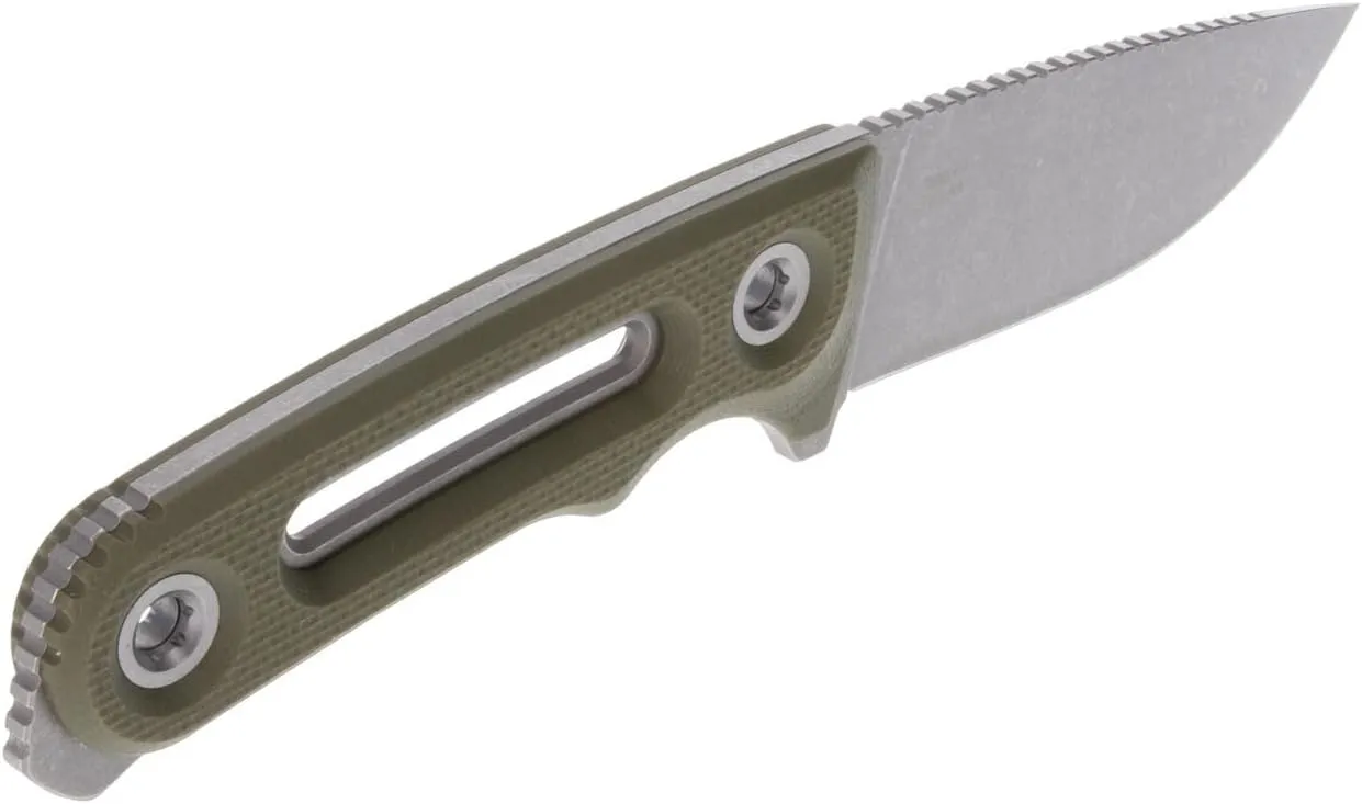SOG Provider FX Outdoor Fixed Blade Knife for Hunters & Campers | 3.75" 154CM Stonewashed Steel Blade | Removable G10 Handles