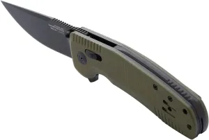 SOG TAC XR Professional Folding Knife | 3.4" D2 Tool Steel Blade & Ultra-Grip G10 Handle | Single-Handed Ambidextrous Use