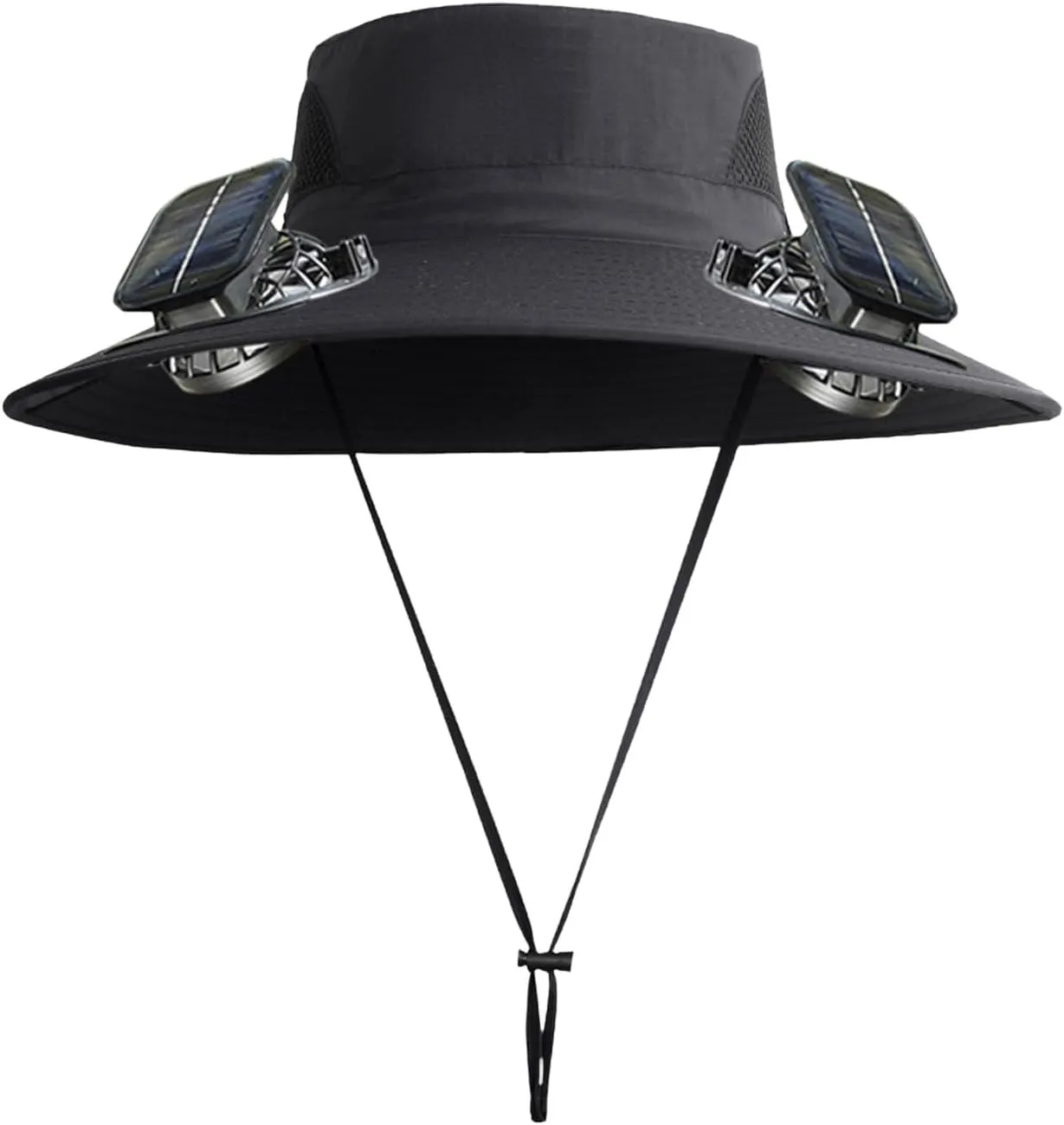 Solar Powered Fan Hat for Men & Women Wide Brim Sun Protection with Built-in Fans UPF 50   Outdoor Fishing & Beach Hats