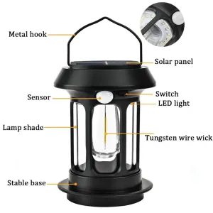 Solar Rechargeable Portable Camping Lantern Light