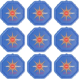 Solar Sun Rings Octagon Sunburst (9 Pack)
