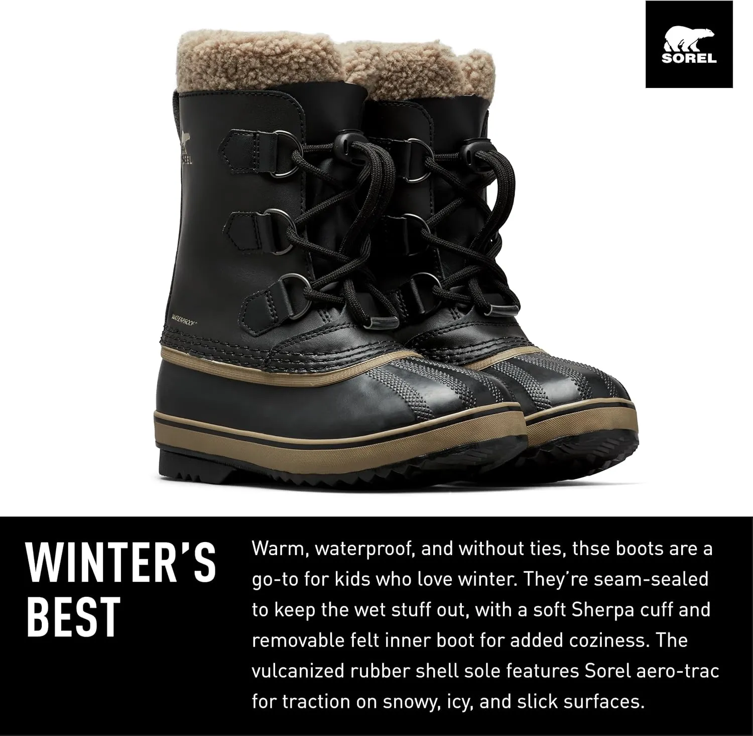 Sorel Unisex-Child Yoot Pac Tp Boot Waterproof