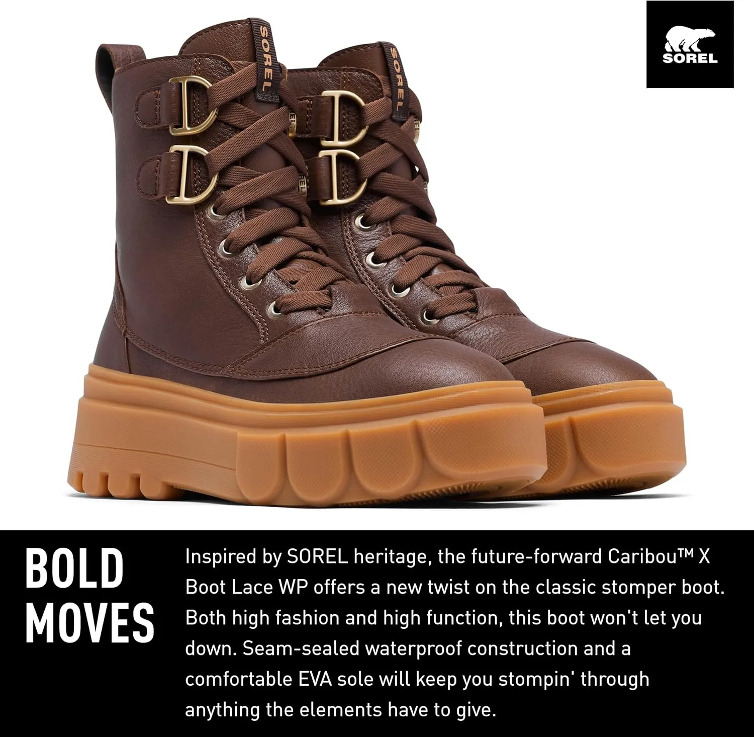 SOREL Women's Caribou X Lace Waterproof Boot