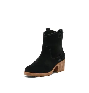 Sorel Women's Cate Pull On Boot ? Black, Gum 10 ? Waterproof Suede Rain Boot ? Size 8